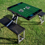 Carolina Panthers Football Field - Picnic Table Portable Folding Table with Seats