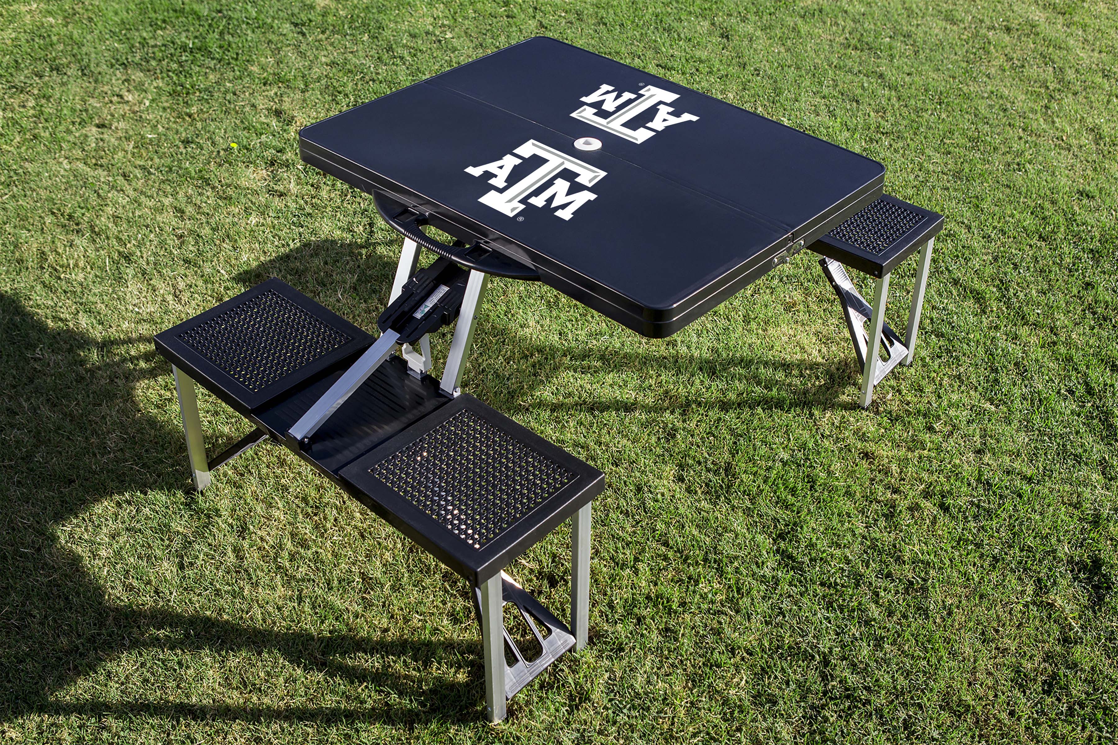 Texas A&M Aggies - Picnic Table Portable Folding Table with Seats