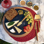 Disney 100 - Insignia Acacia and Slate Serving Board with Cheese Tools