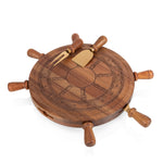 Helmsman Lazy Susan Cheese Board with Tool Set