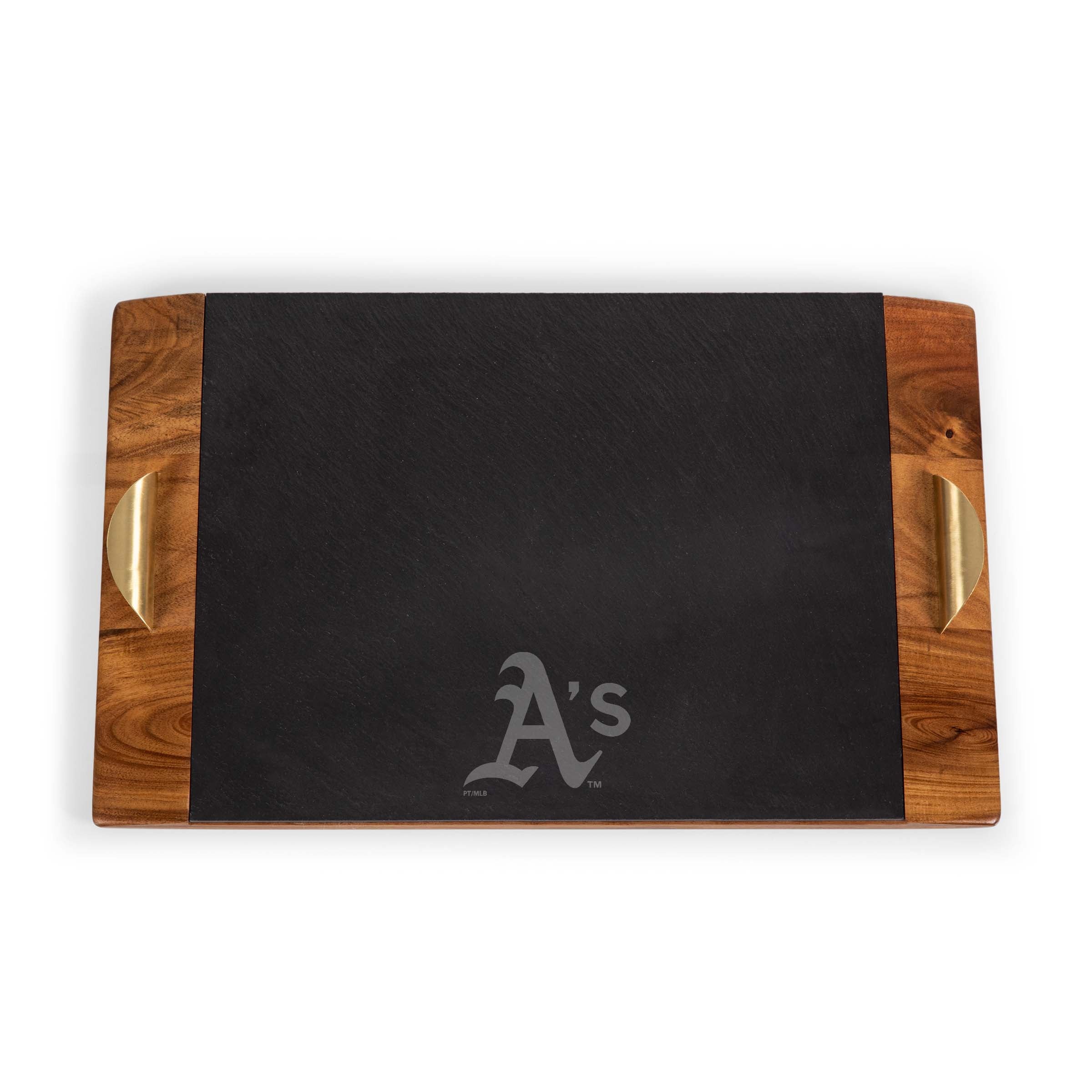 Oakland Athletics - Covina Acacia and Slate Serving Tray