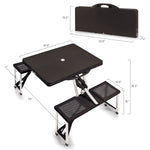 Hockey Rink - Pittsburgh Penguins - Picnic Table Portable Folding Table with Seats