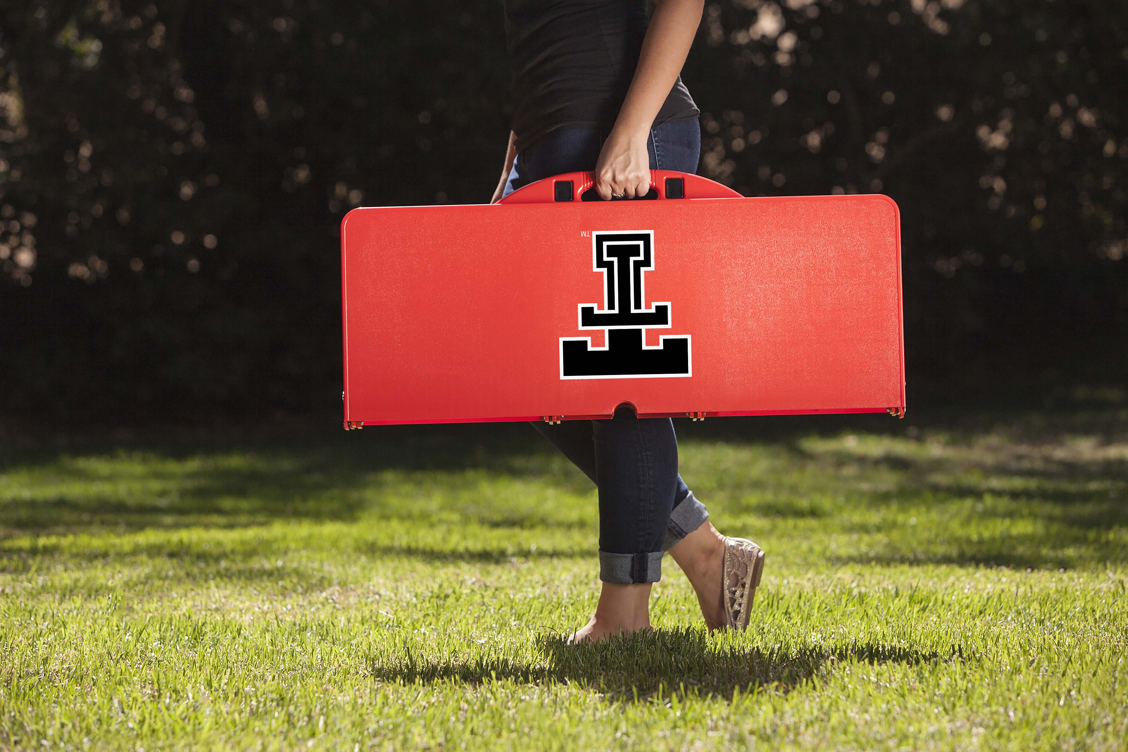Texas Tech Red Raiders - Picnic Table Portable Folding Table with Seats