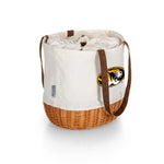 Mizzou Tigers - Coronado Canvas and Willow Basket Tote