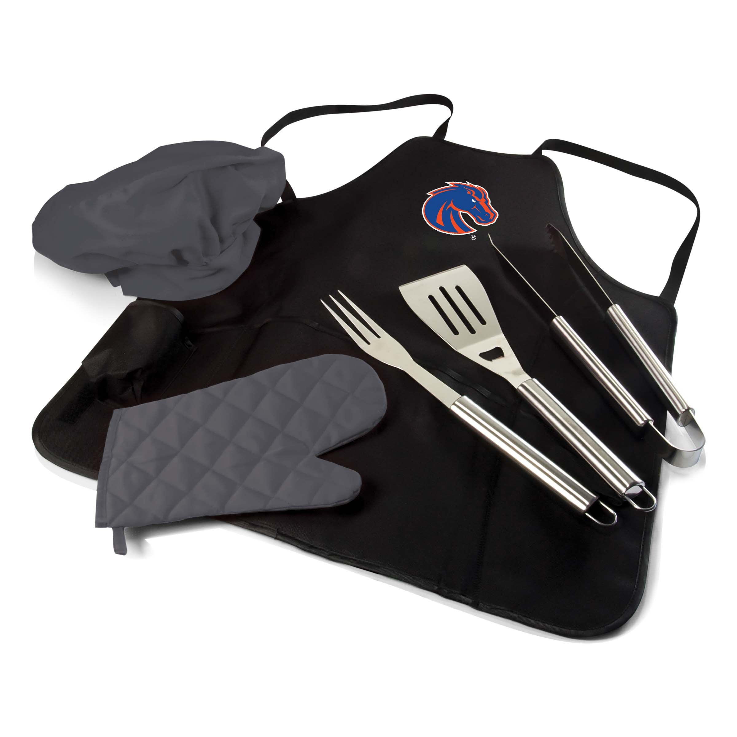 Boise State Broncos - BBQ Apron Tote Pro Grill Set