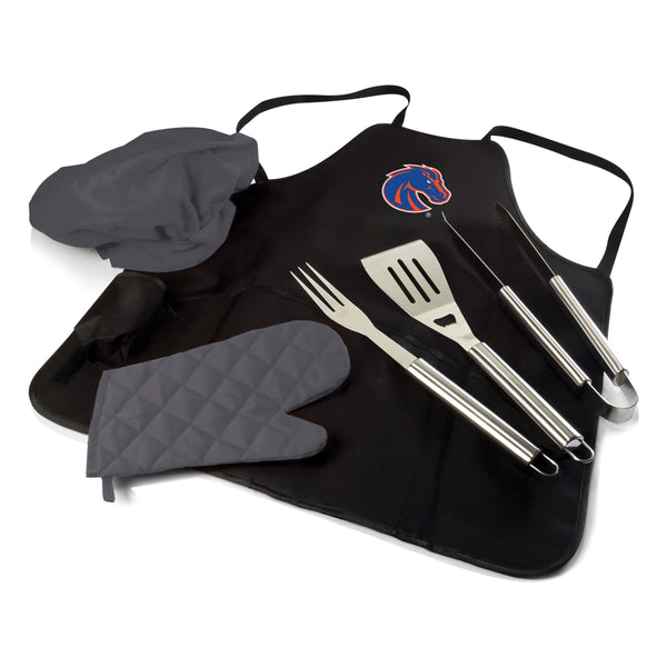 Boise State Broncos - BBQ Apron Tote Pro Grill Set