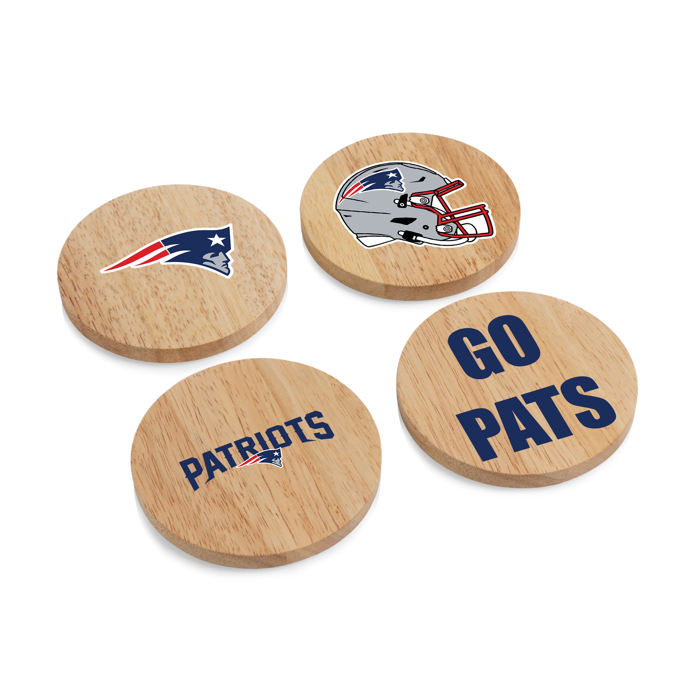 New England Patriots - Coasters with Bottle Openers Set of 4