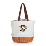 Pittsburgh Penguins - Coronado Canvas and Willow Basket Tote