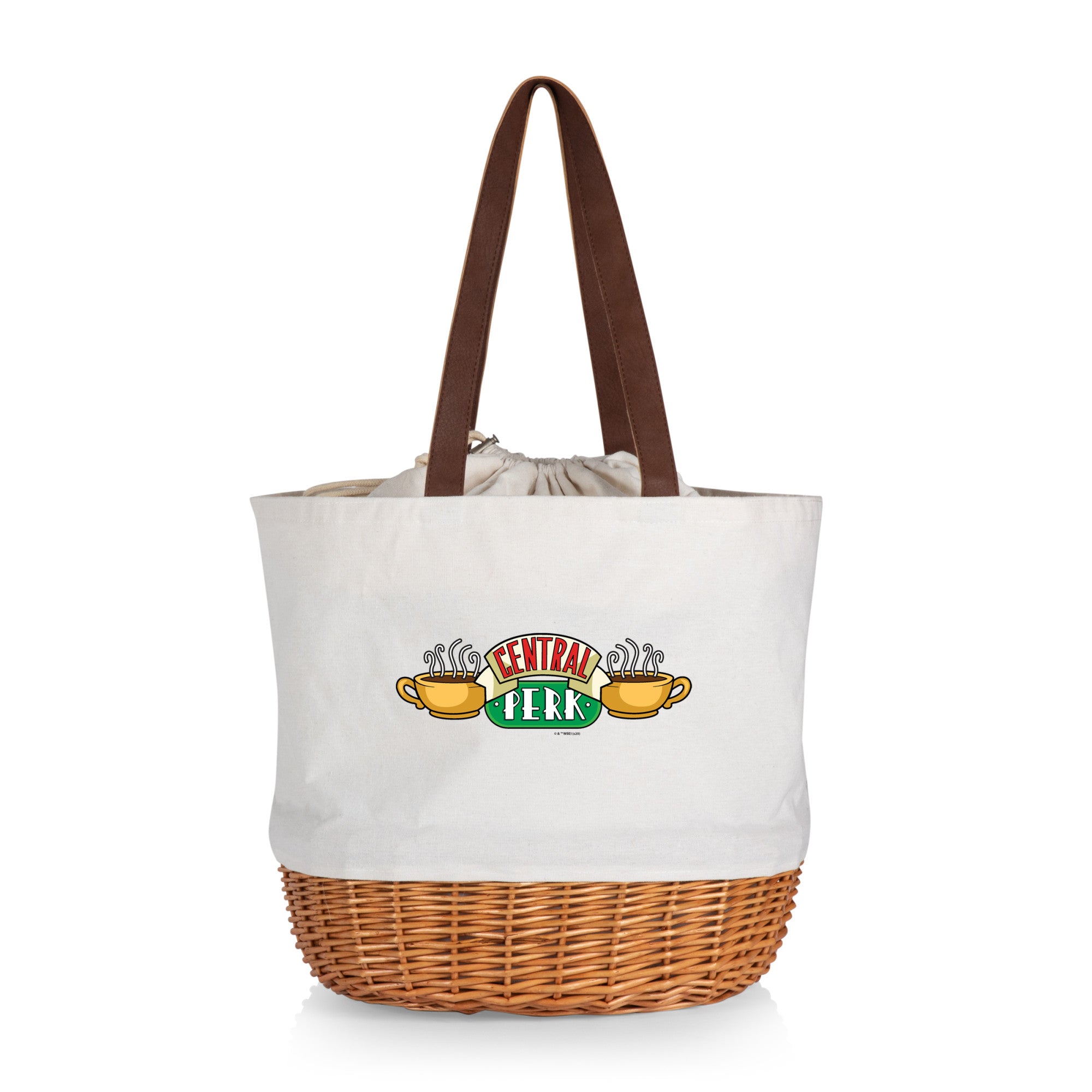 Friends Central Perk - Coronado Canvas and Willow Basket Tote