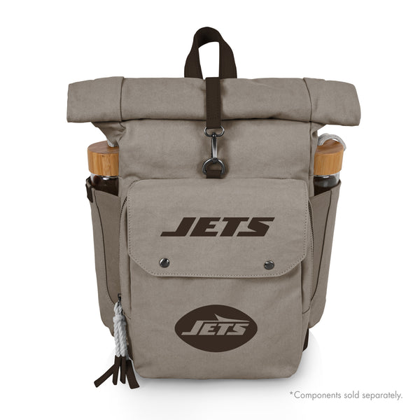 New York Jets - Carmel Roll Top Picnic Backpack Cooler