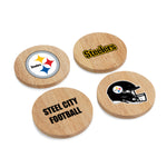 Pittsburgh Steelers - Coasters with Bottle Openers Set of 4
