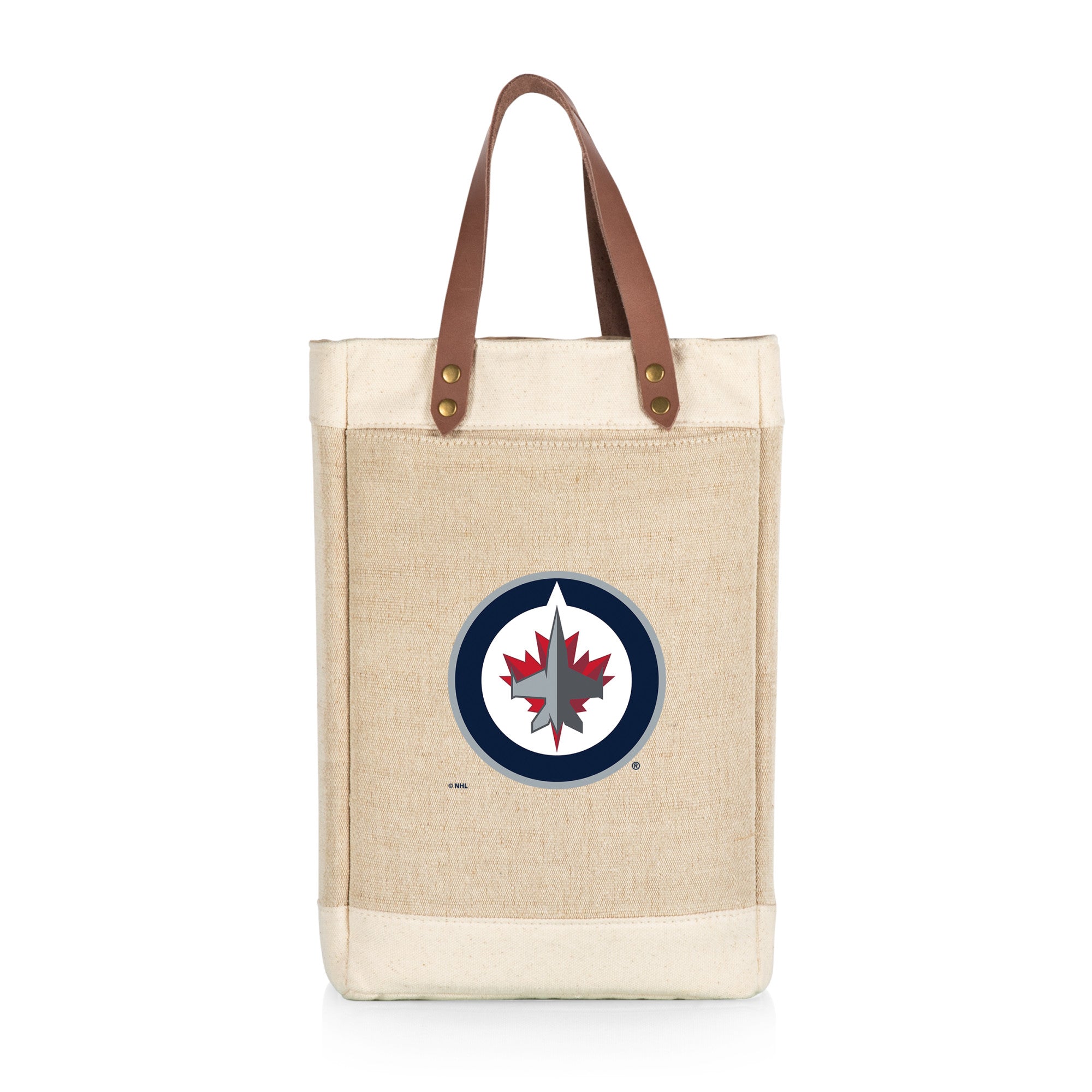 Winnipeg Jets - Pinot Jute 2 Bottle Insulated Wine Bag