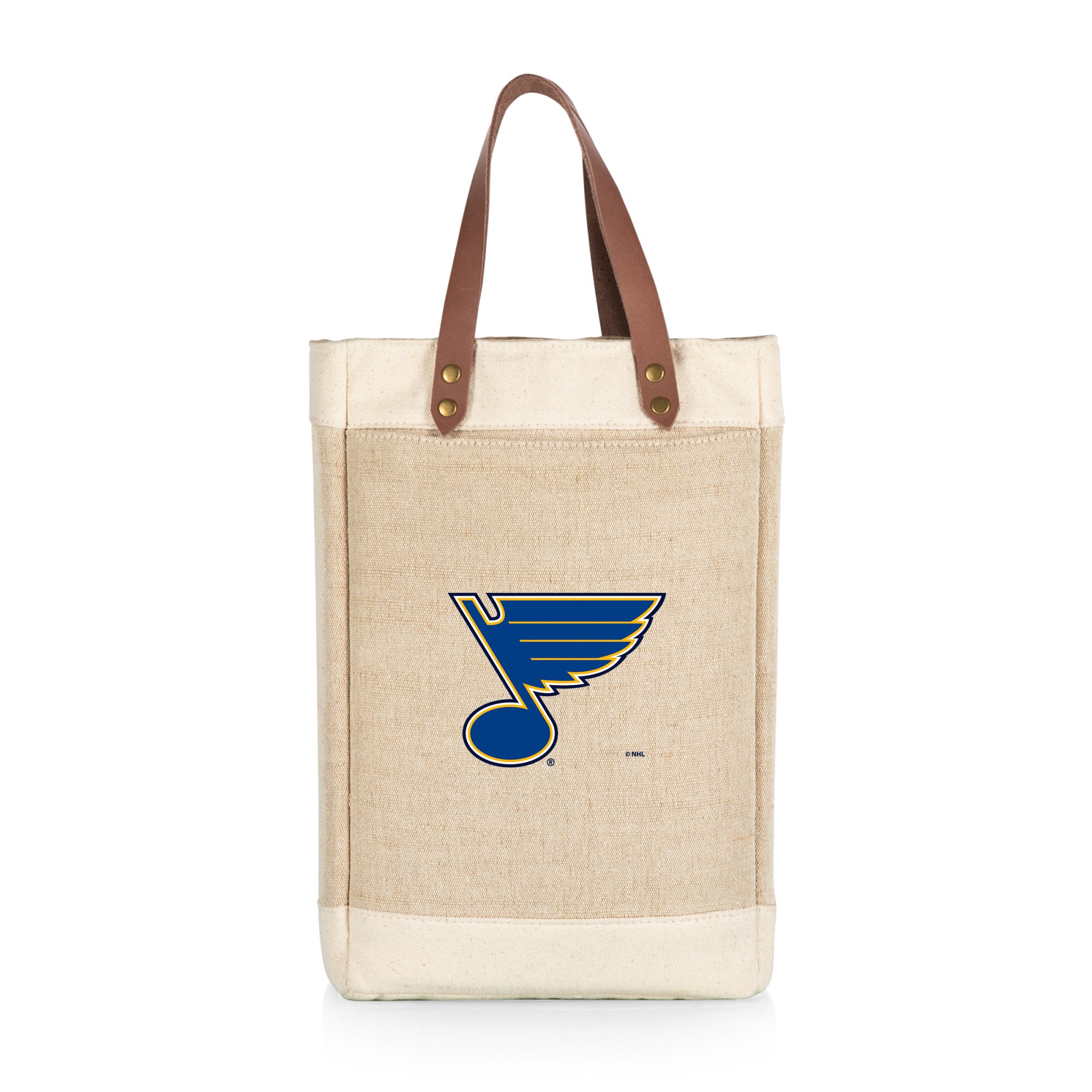 St Louis Blues - Pinot Jute 2 Bottle Insulated Wine Bag