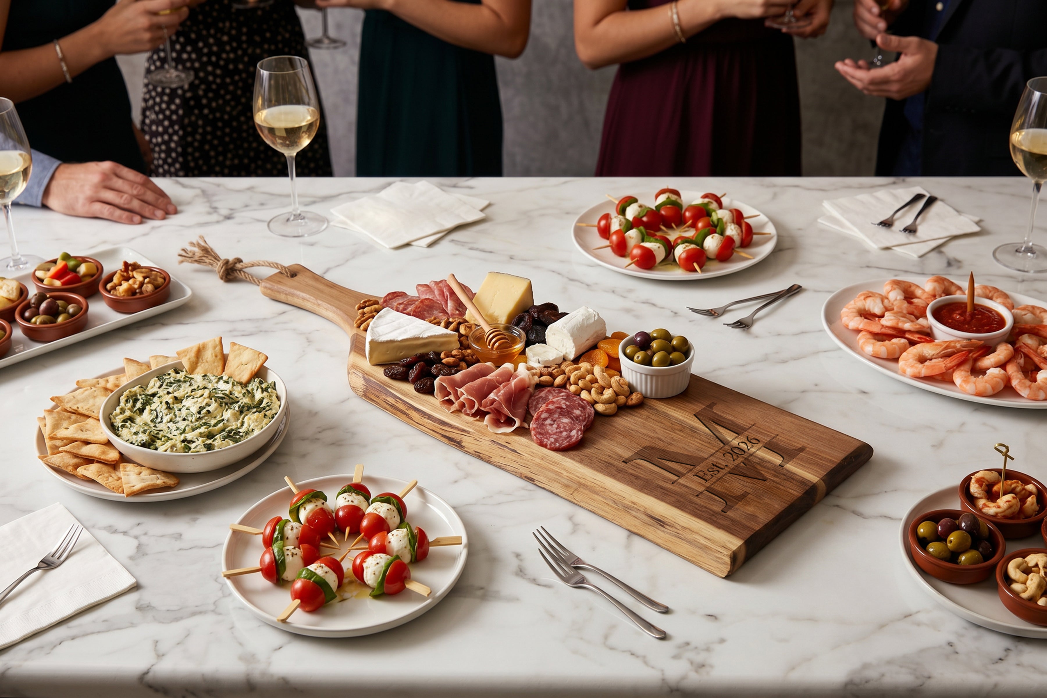 Monogram - Artisan 24" Acacia Charcuterie Board