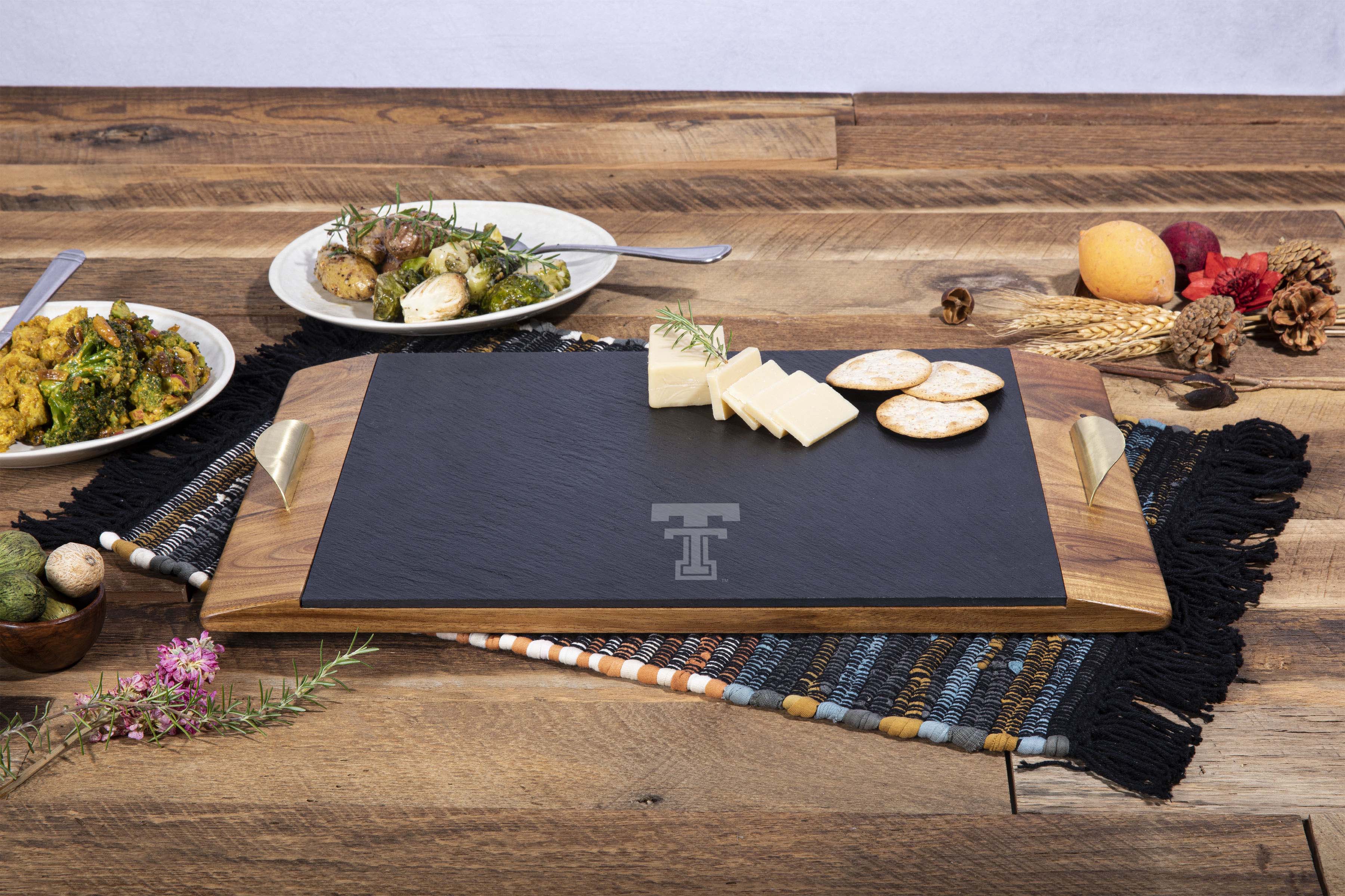 Texas Tech Red Raiders - Covina Acacia and Slate Serving Tray