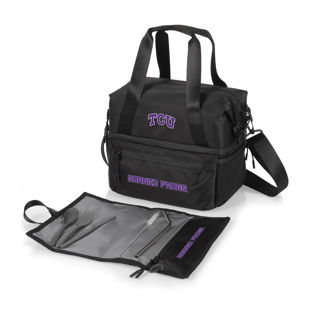 TCU Horned Frogs - Tarana Lunch Bag Cooler with Utensils