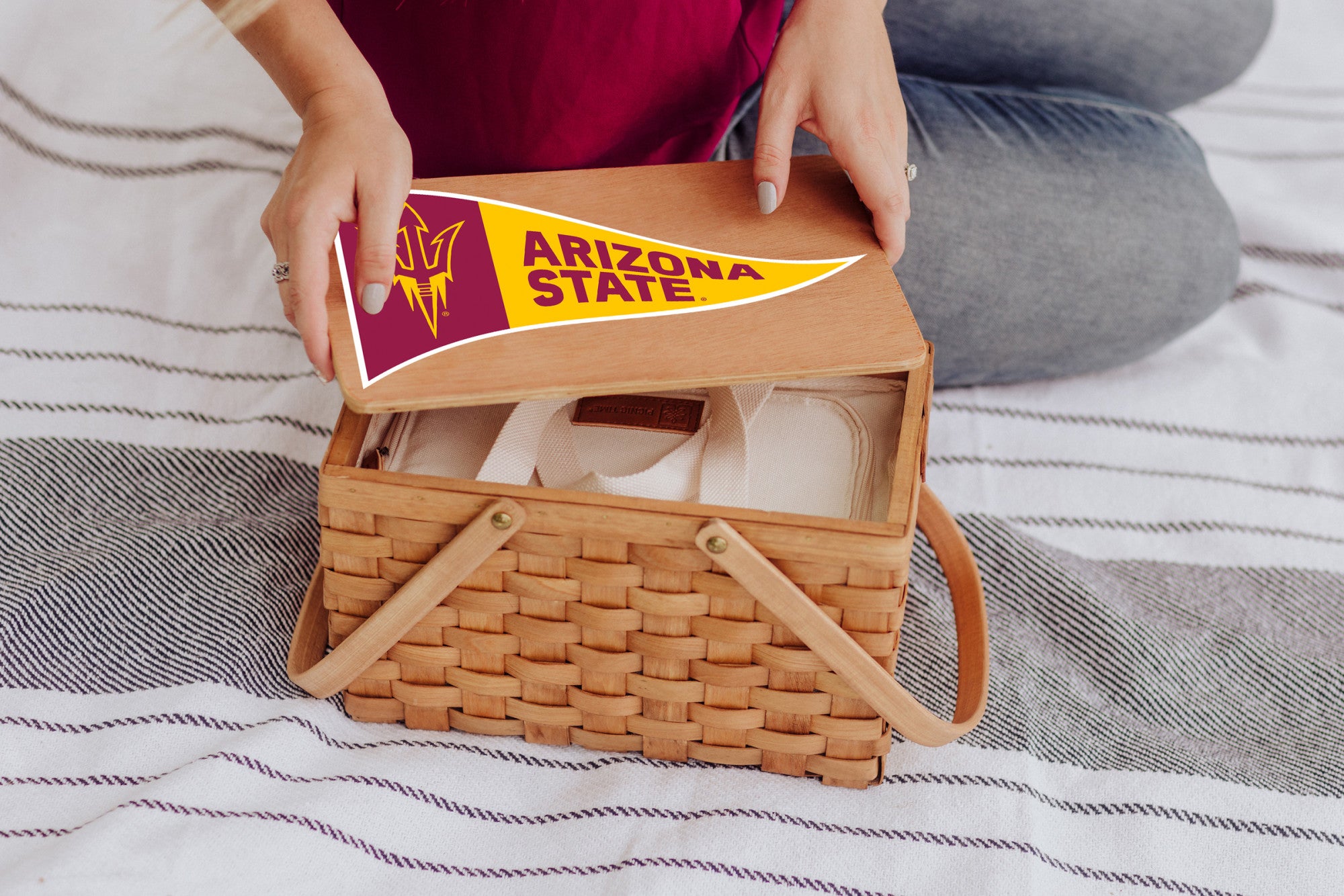 Arizona State Sun Devils - Poppy Personal Picnic Basket