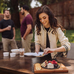 Turntable Acacia and Slate Cheese Board with Knife