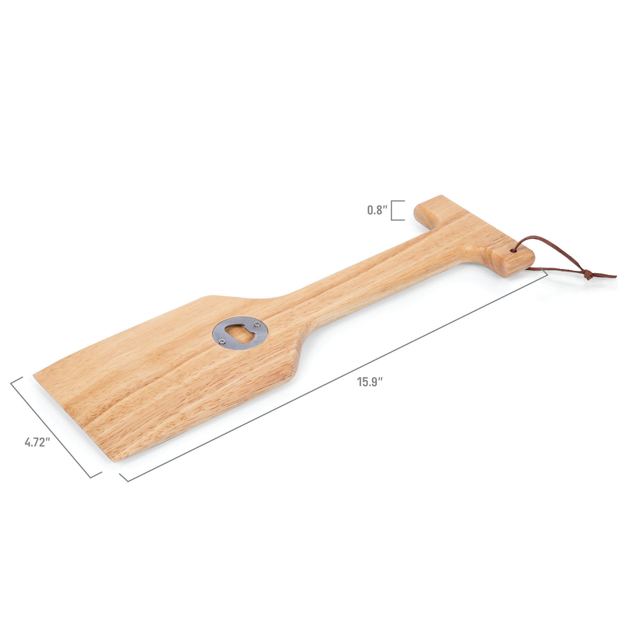 Wingate University Bulldogs - Hardwood BBQ Grill Scraper with Bottle Opener