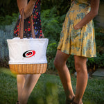 Carolina Hurricanes - Coronado Canvas and Willow Basket Tote