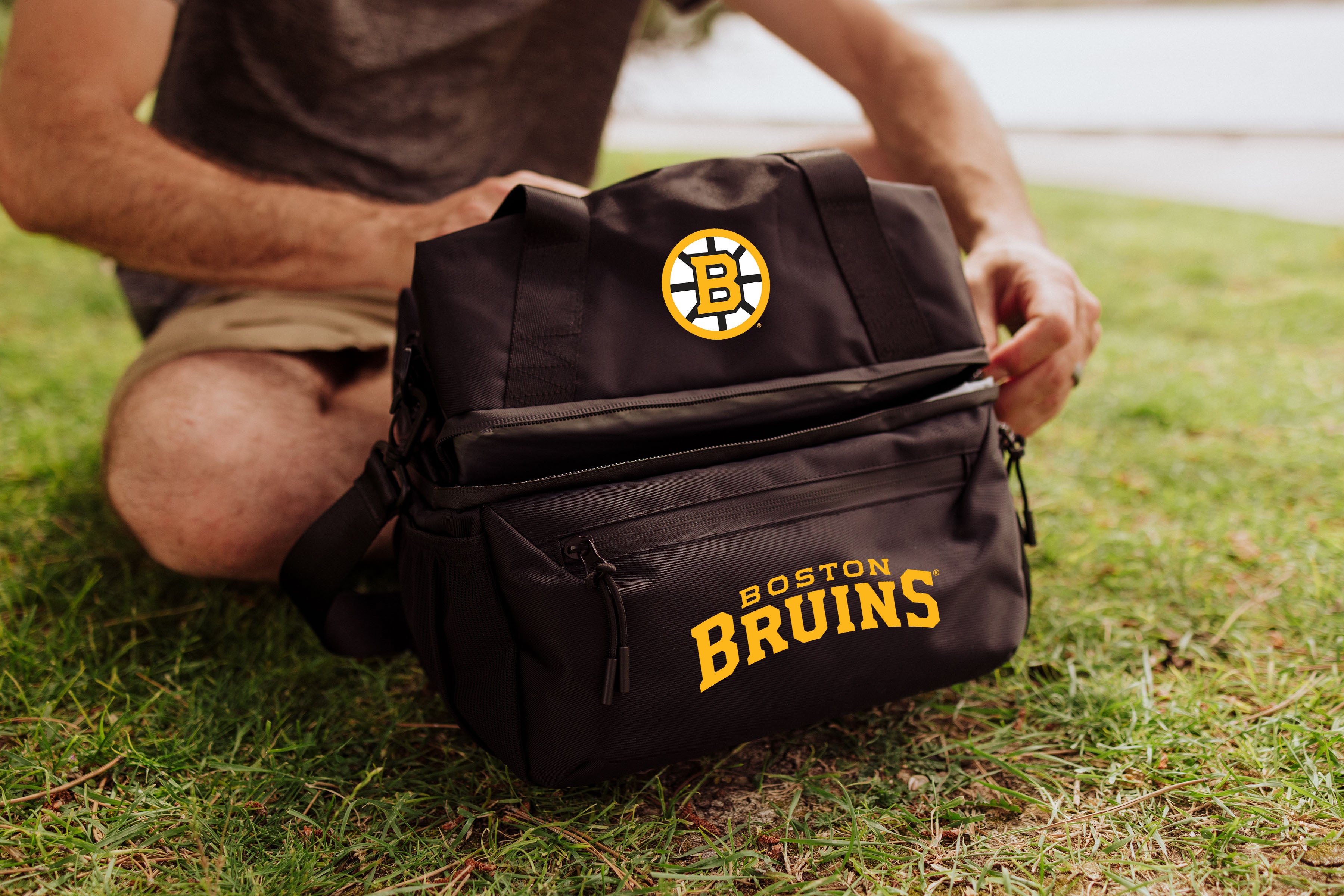 Boston Bruins - Tarana Recycled Lunch Bag Cooler with Utensils