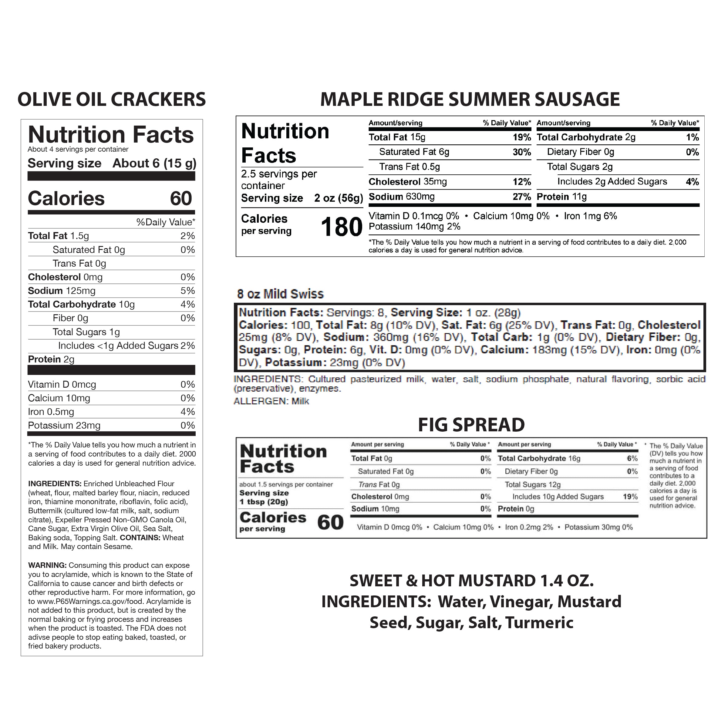 Artisan 18" Charcuterie Board with Gourmet Gift Pack