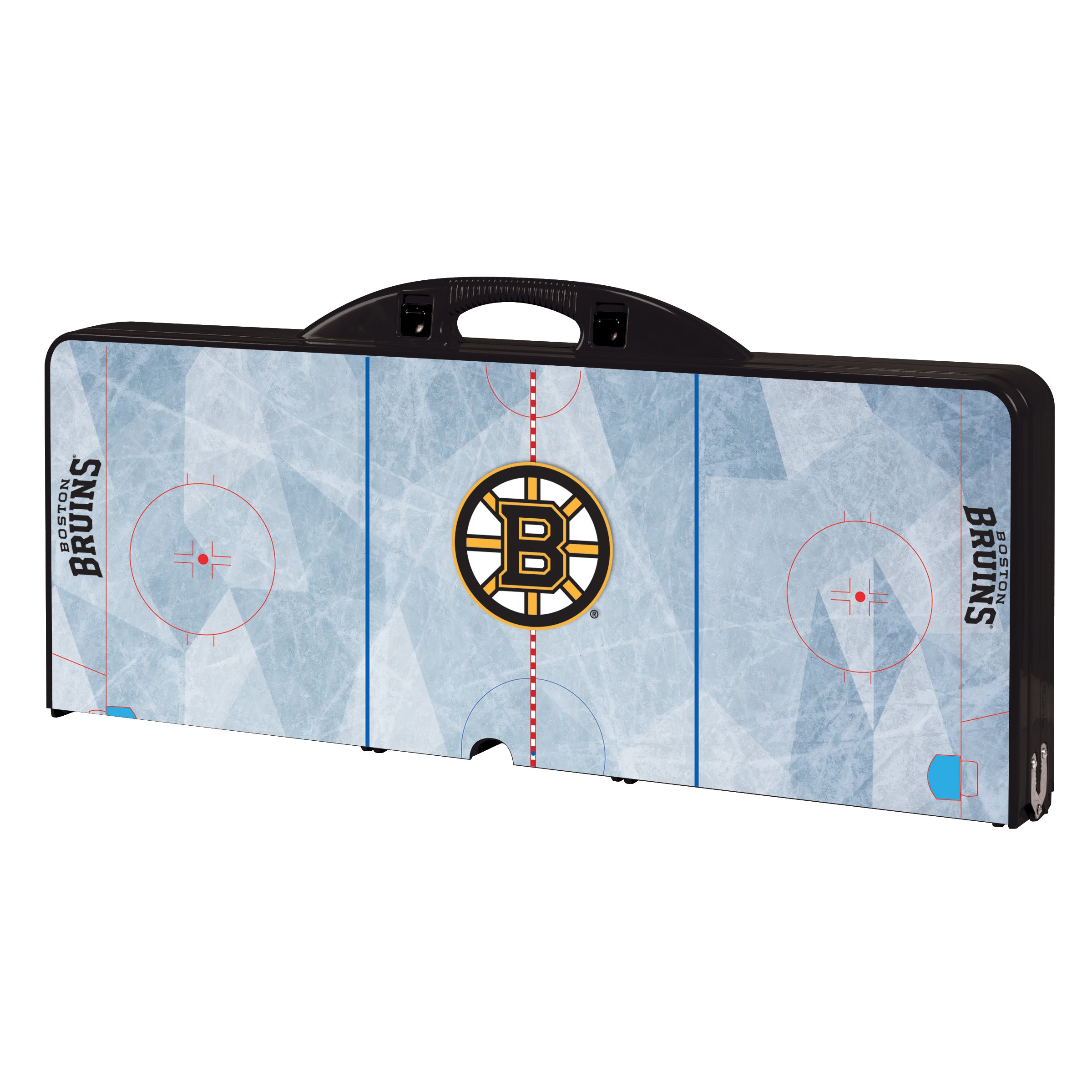 Boston Bruins Hockey Rink - Picnic Table Portable Folding Table with Seats