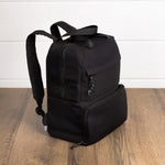 Travel Convertible Backpack with Cooler - Black