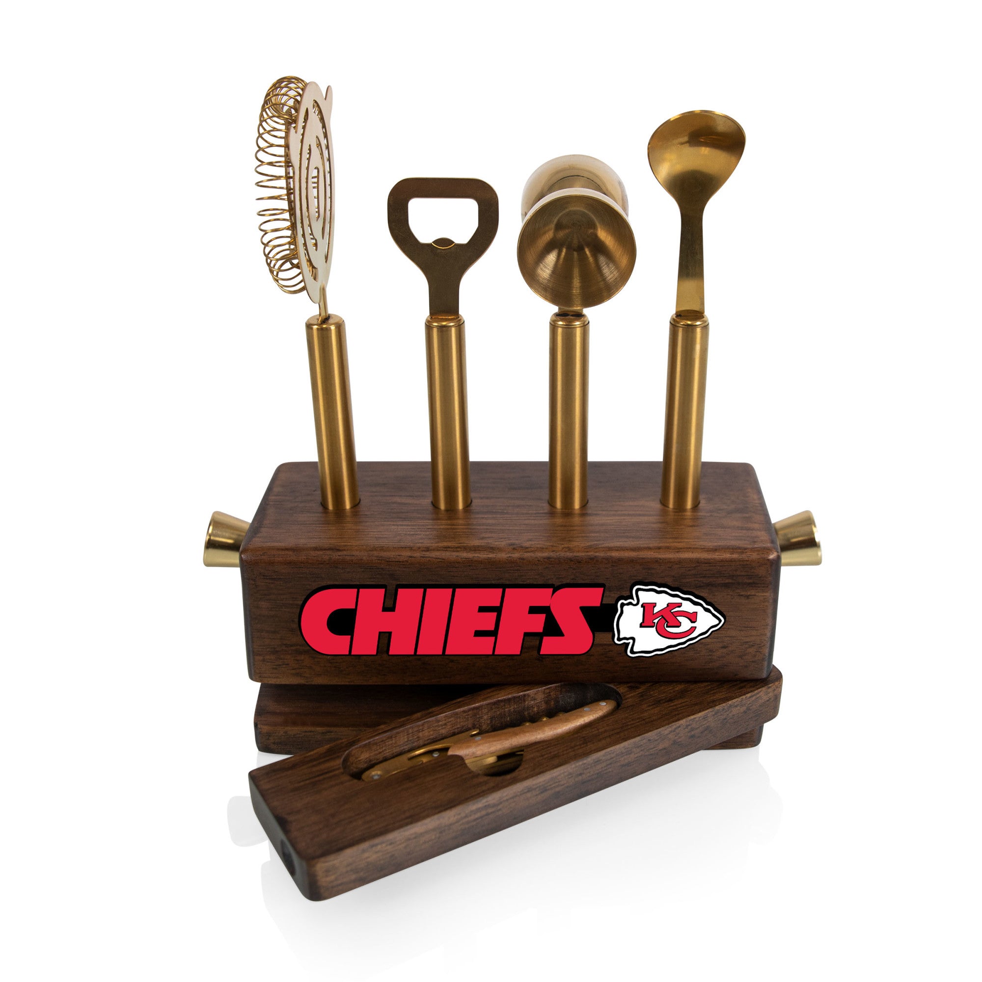 Kansas City Chiefs - Sidecar 5-Piece Bar Tool Set