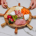 Helmsman Lazy Susan Cheese Board with Tool Set