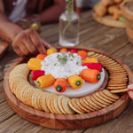 Isla Serving Platter with Marble Cheeseboard Insert