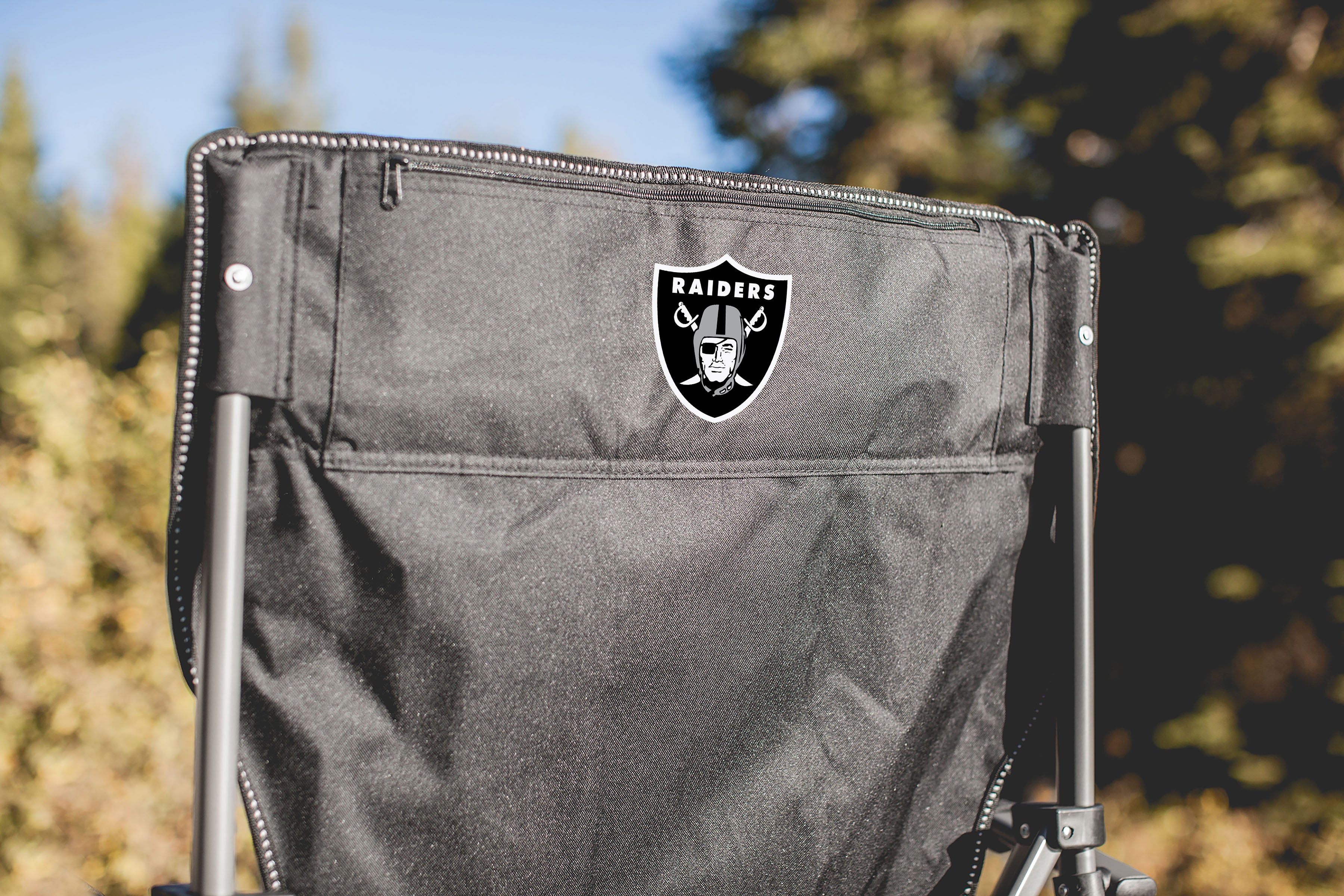Las Vegas Raiders Logo - Big Bear XXL Camping Chair with Cooler