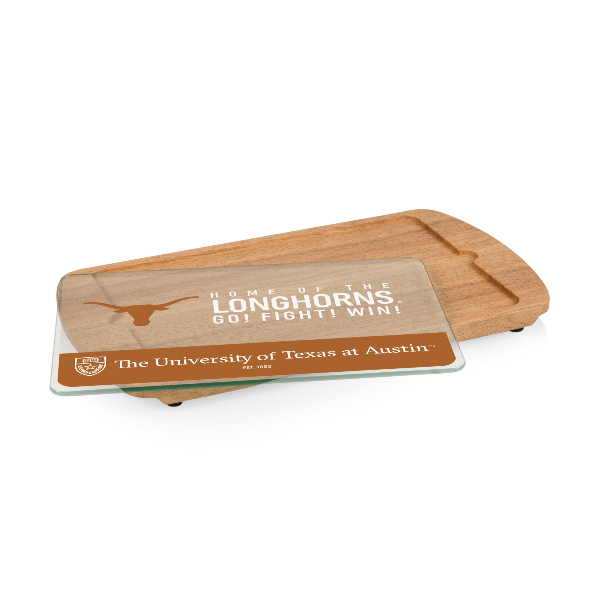 Texas Longhorns - Billboard Glass Top Serving Tray