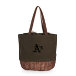 Oakland Athletics - Coronado Canvas and Willow Basket Tote