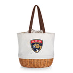 Florida Panthers - Coronado Canvas and Willow Basket Tote