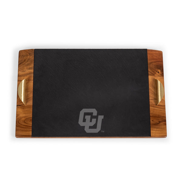 Colorado Buffaloes - Covina Acacia and Slate Serving Tray