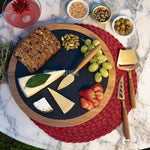 Syracuse Orange - Insignia Acacia and Slate Serving Board with Cheese Tools