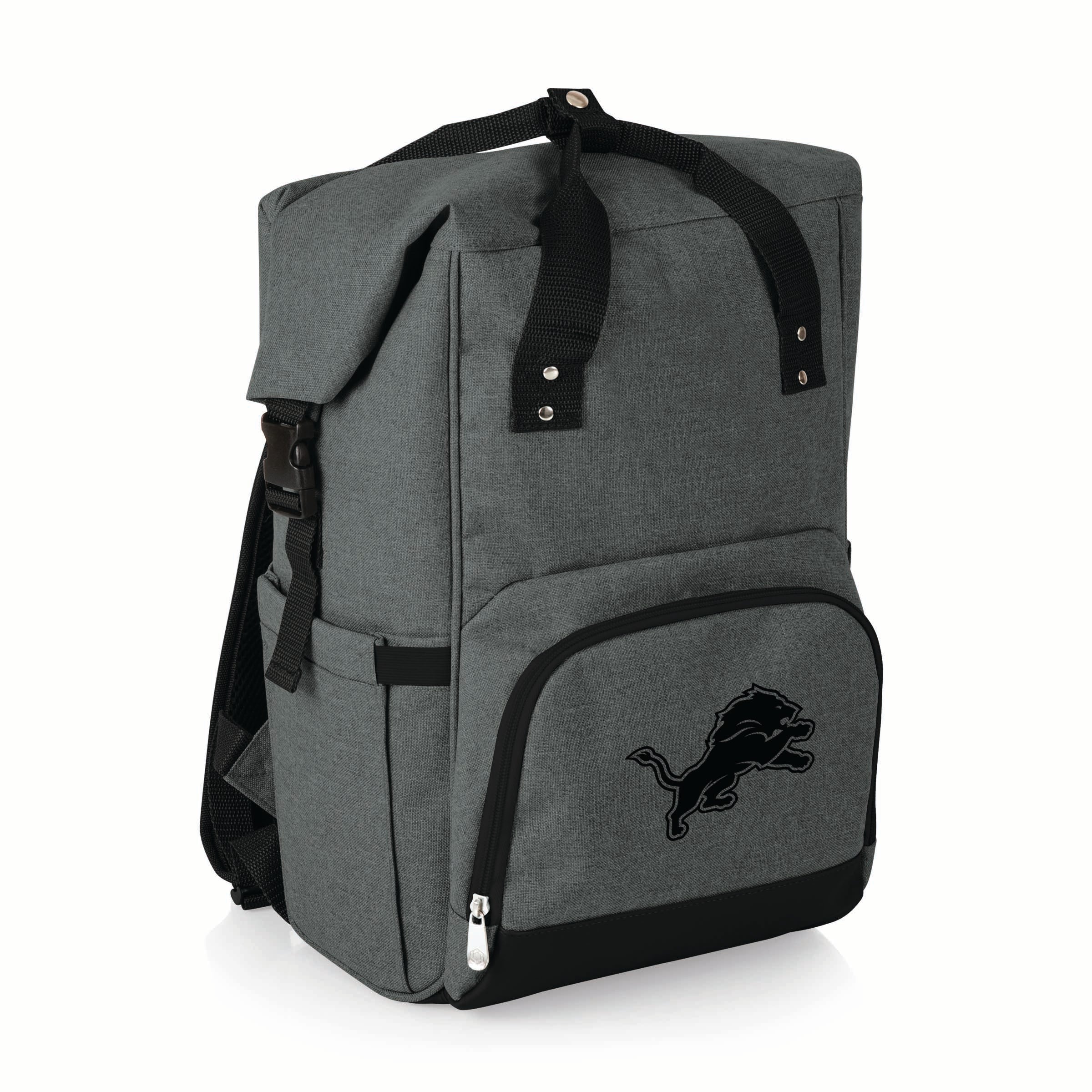 Detroit Lions - On The Go Roll-Top Backpack Cooler