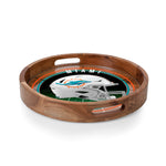 Miami Dolphins - Barista Serving Tray with Glass Insert