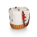 USC Trojans - Coronado Canvas and Willow Basket Tote