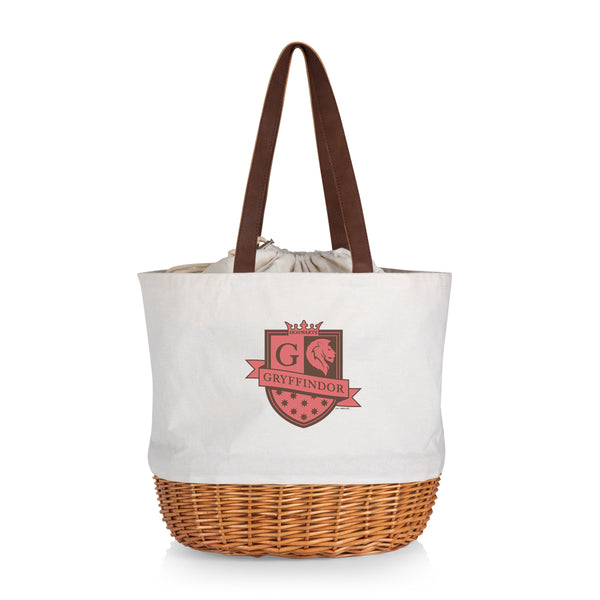 Harry Potter Gryffindor - Coronado Canvas and Willow Basket Tote