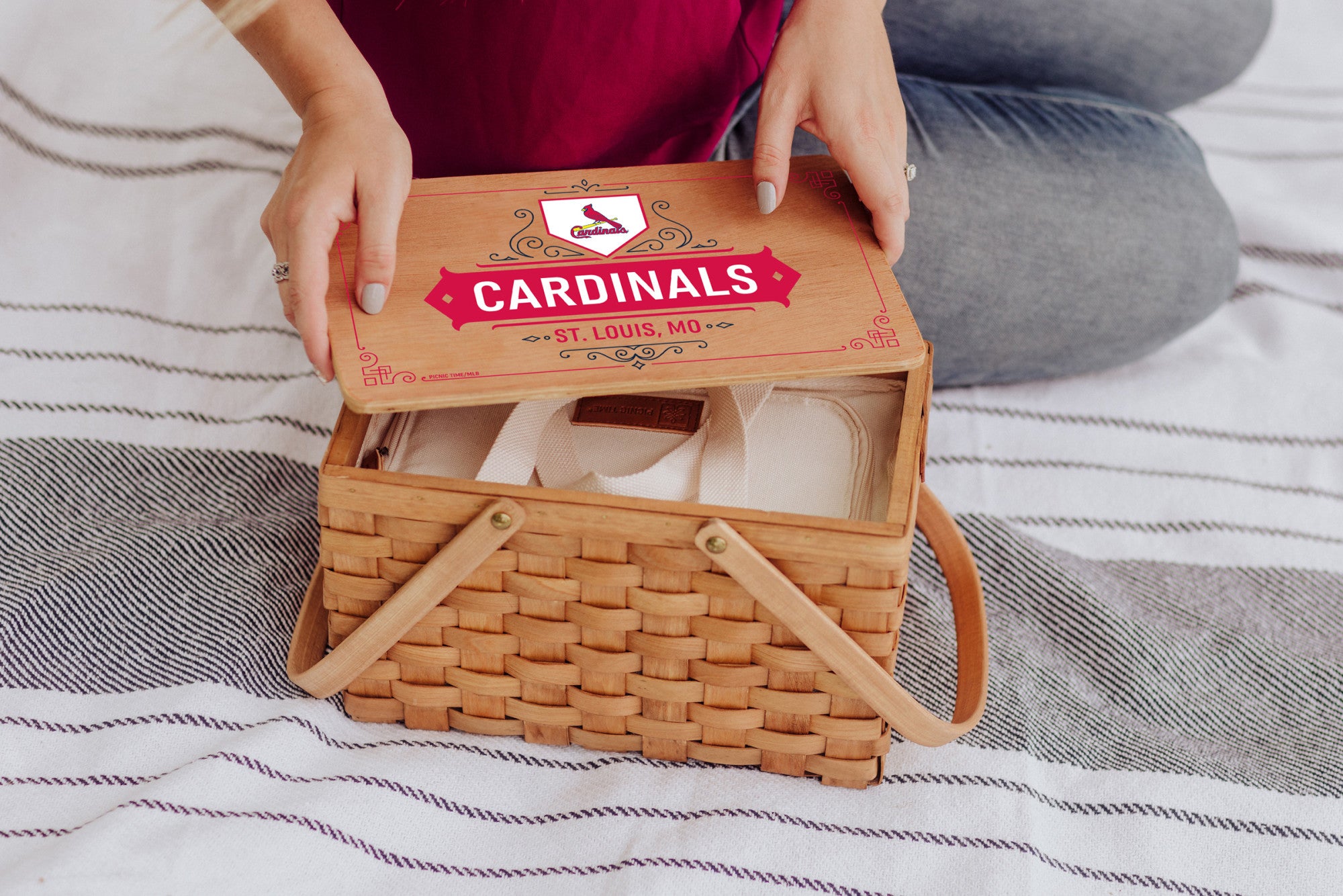 St. Louis Cardinals - Poppy Personal Picnic Basket