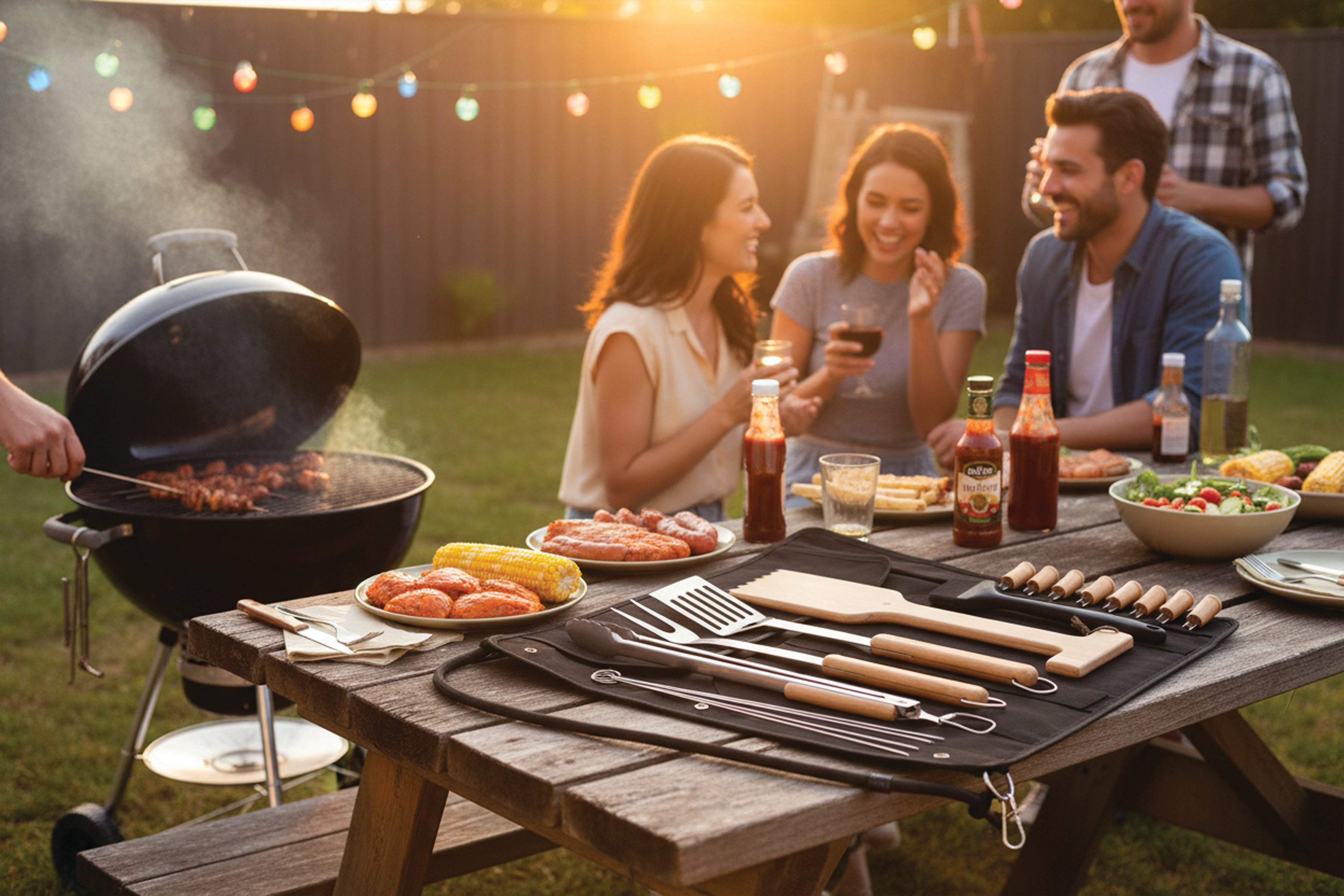 18 Piece BBQ Roll Up Set