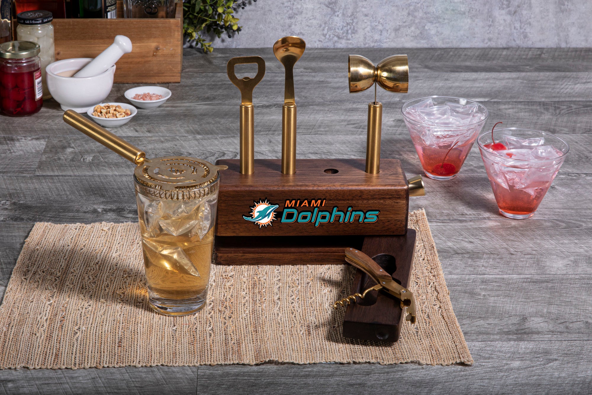 Miami Dolphins - Sidecar 5-Piece Bar Tool Set