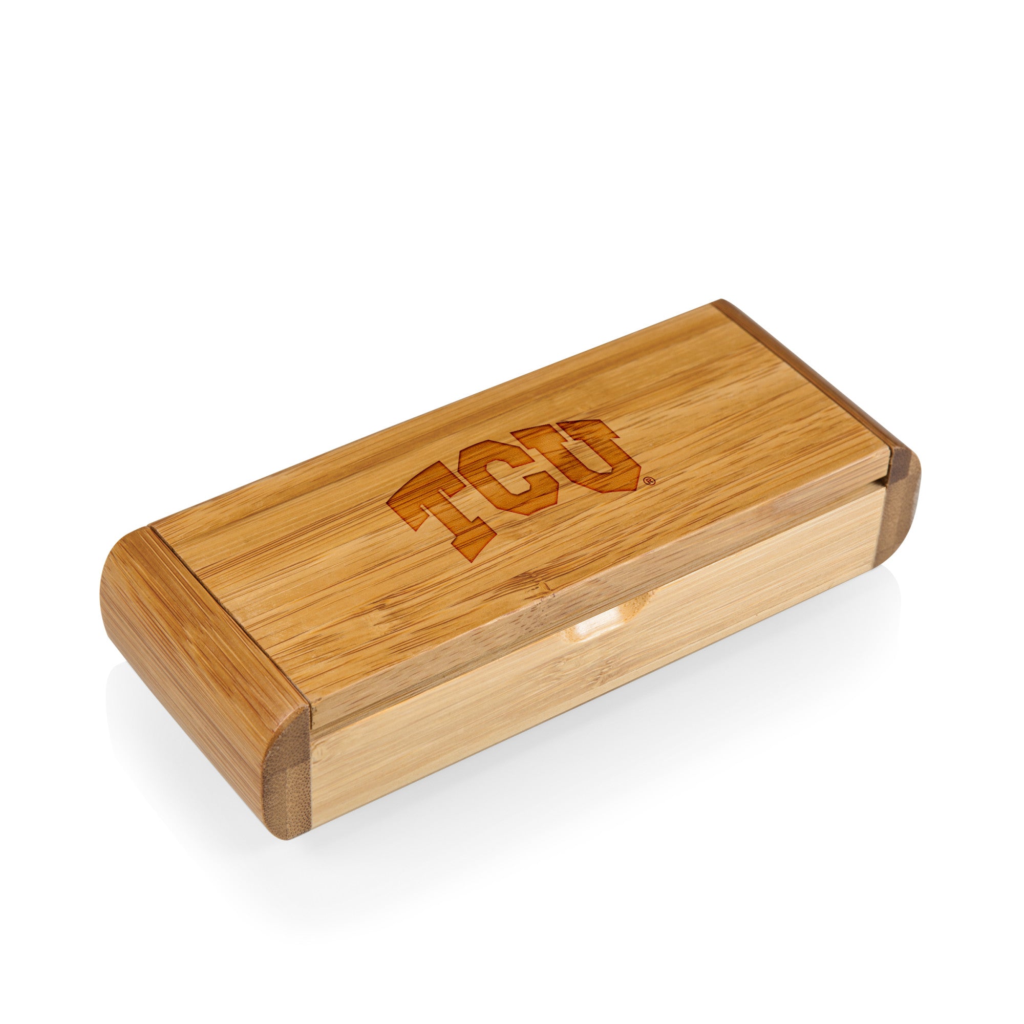 TCU Horned Frogs - Elan Deluxe Corkscrew In Bamboo Box