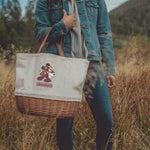 Washington Commanders Mickey Mouse - Coronado Canvas and Willow Basket Tote