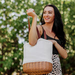 Pico Willow and Canvas Lunch Basket