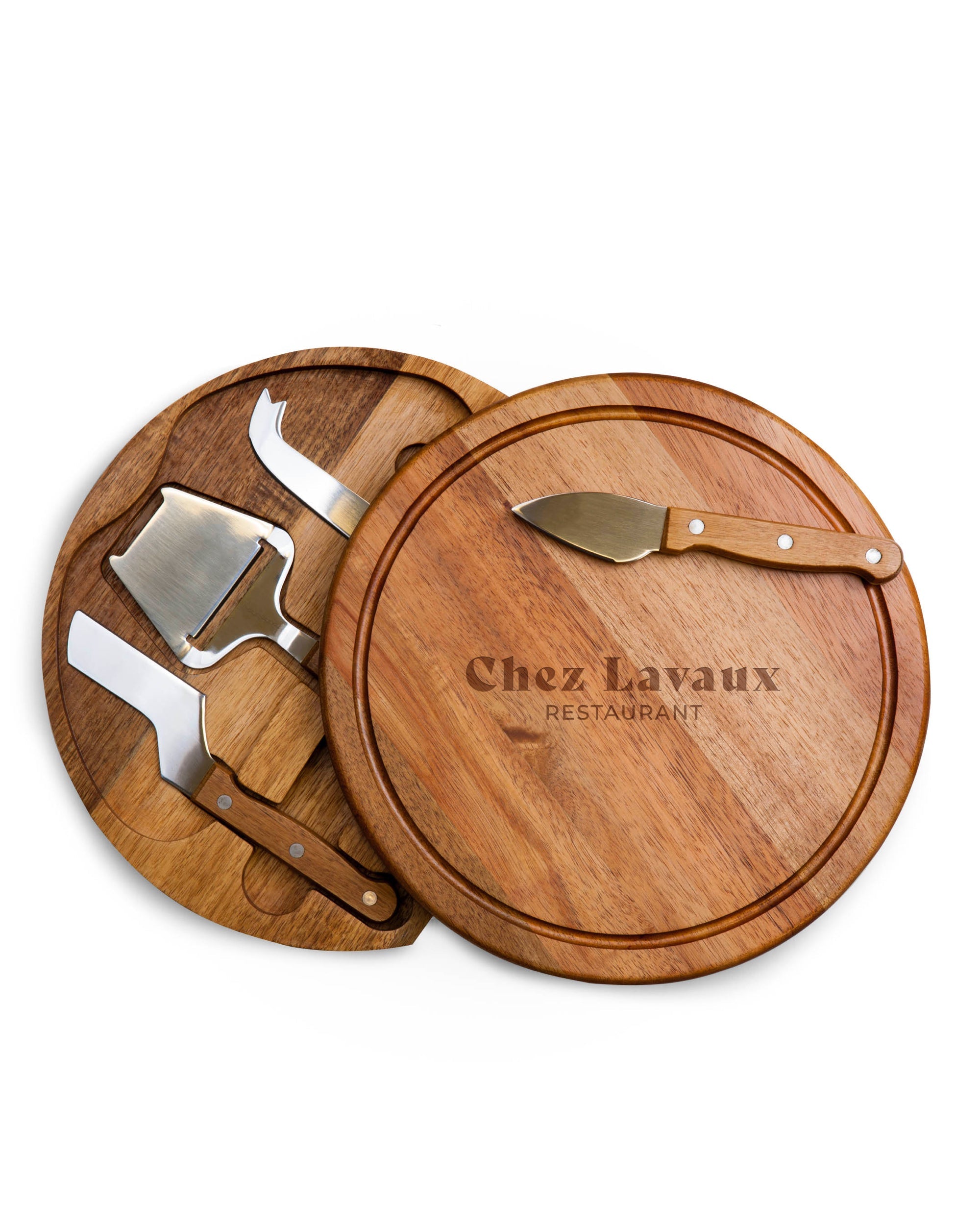 Chez Lavaux Acacia Cheese Cutting Board & Tools Set