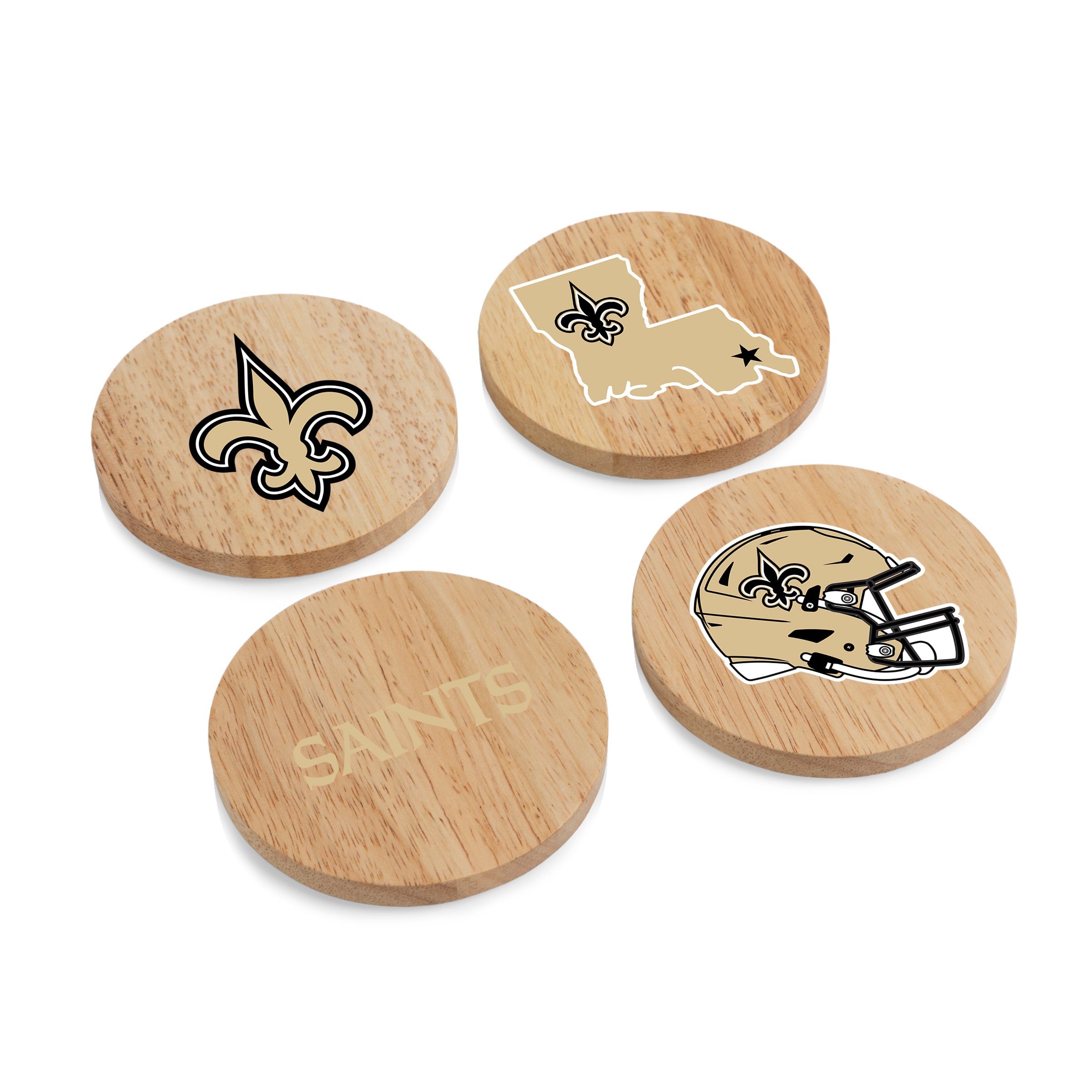 New Orleans Saints - Coasters with Bottle Openers Set of 4