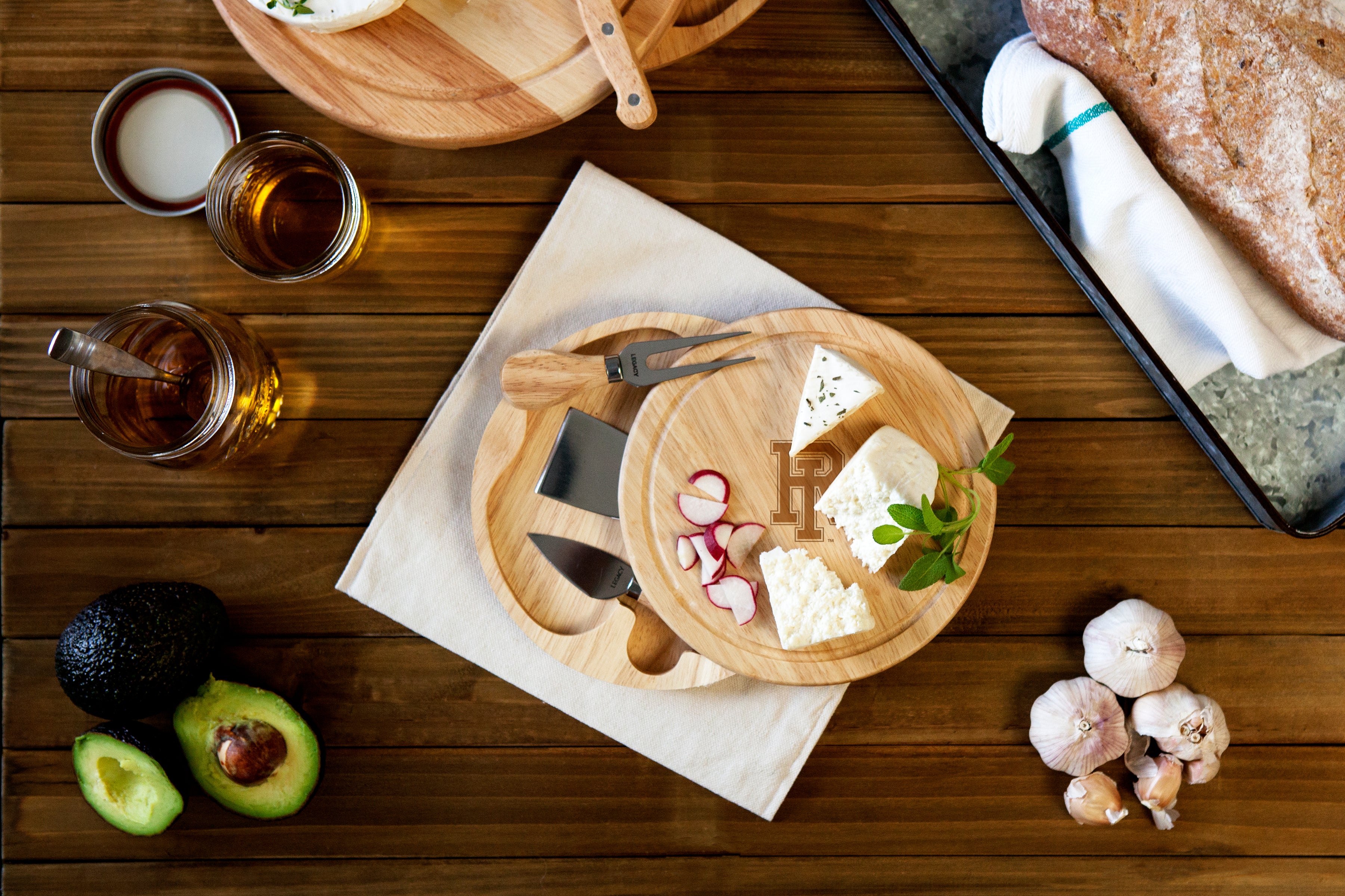 Rhode Island Rams - Brie Cheese Cutting Board & Tools Set
